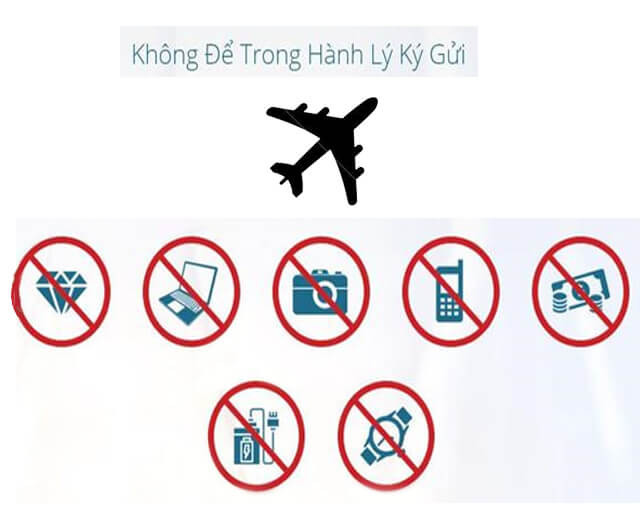 Tham khao cac vat dung khong nen de trong hanh ly ky gui